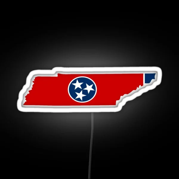 Tennessee State Flag RGB Neon Sign