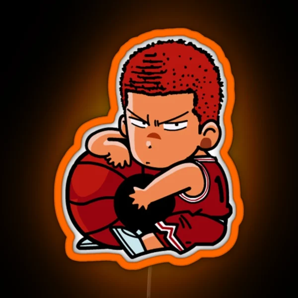 Tensai Basket Ball Man RGB Neon Sign