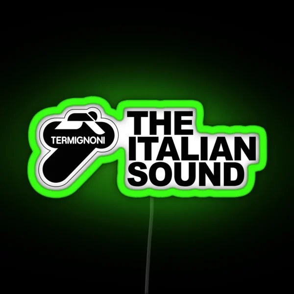 Termignoni The Italian Sound Black Text RGB Neon Sign