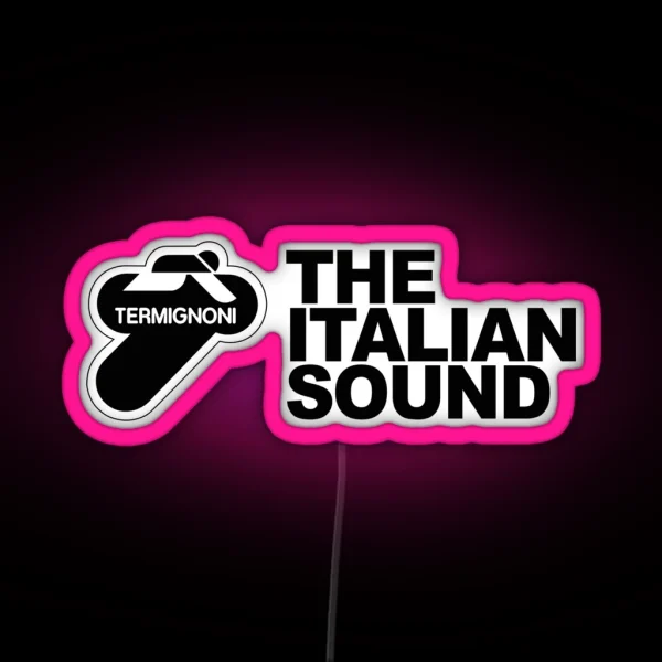 Termignoni The Italian Sound Black Text RGB Neon Sign