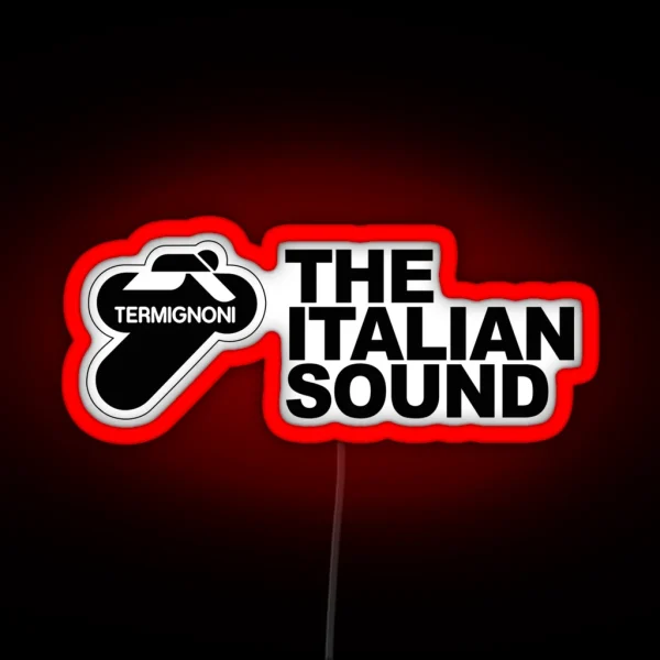 Termignoni The Italian Sound Black Text RGB Neon Sign