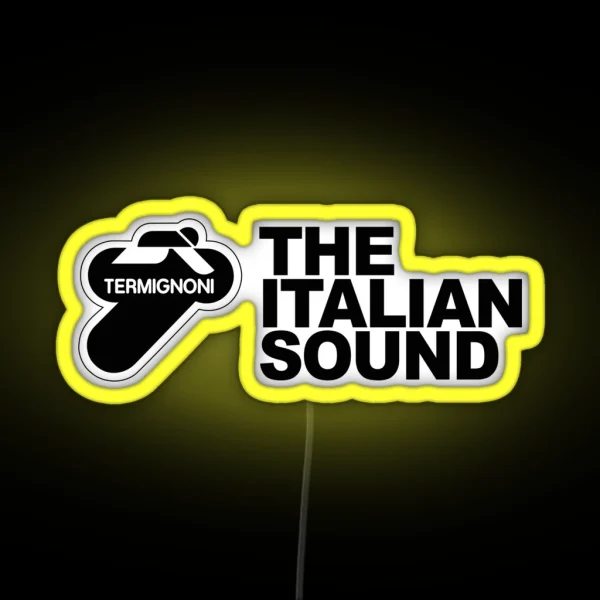 Termignoni The Italian Sound Black Text RGB Neon Sign
