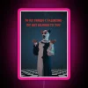 Neon pink Valentine's Day card with Terrifier logo