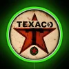 Vintage Texaco Star Green T-Gas Neon Sign from USA