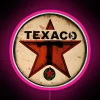 Vintage Texaco Star Green T Gas Neon Sign