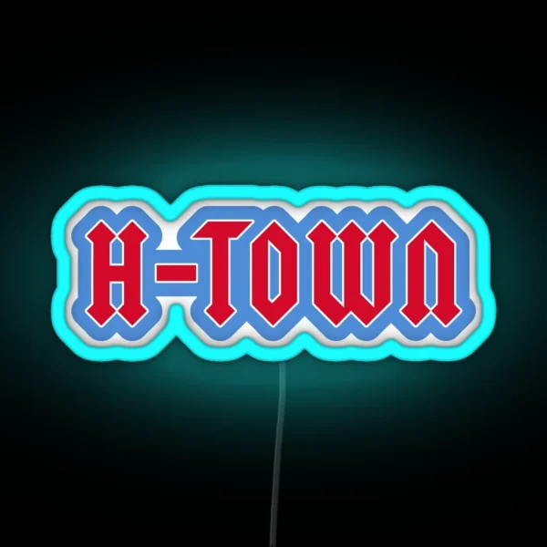 Texans H Town RGB Neon Sign