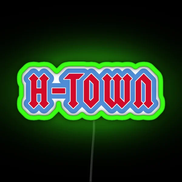 Texans H Town RGB Neon Sign