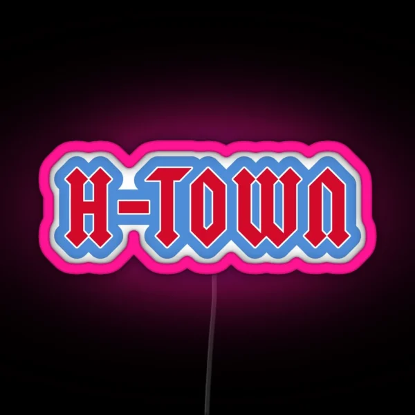 Texans H Town RGB Neon Sign