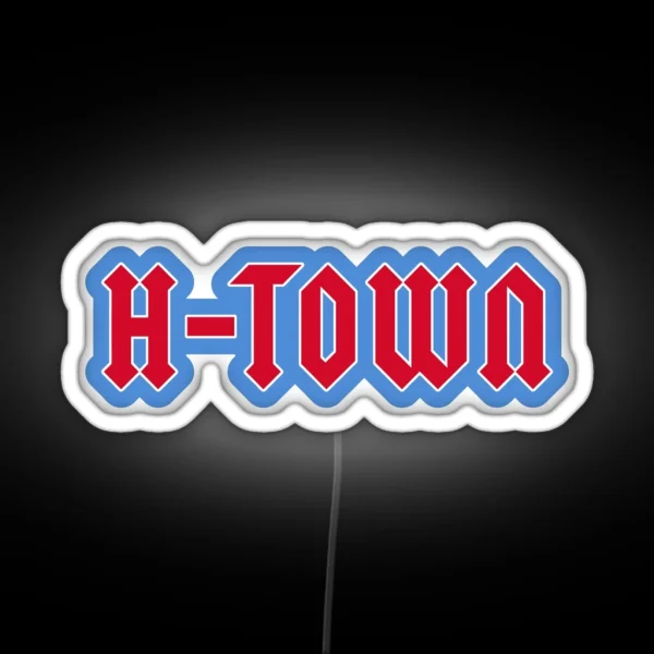 Texans H Town RGB Neon Sign
