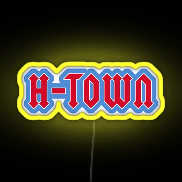 Texans H Town RGB Neon Sign