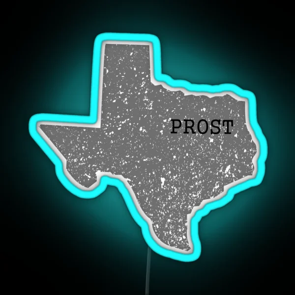 Texas Map Prost Bavaria Oktoberfest RGB Neon Sign