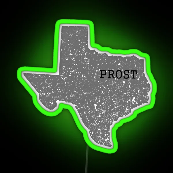 Texas Map Prost Bavaria Oktoberfest RGB Neon Sign
