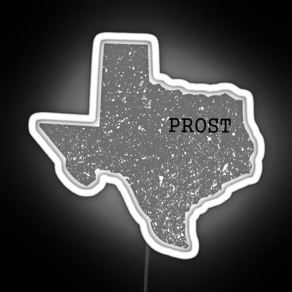 Texas Map Prost Bavaria Oktoberfest RGB Neon Sign
