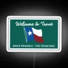TxDOT official sign in Texas, The Lone Star State's iconic road signage