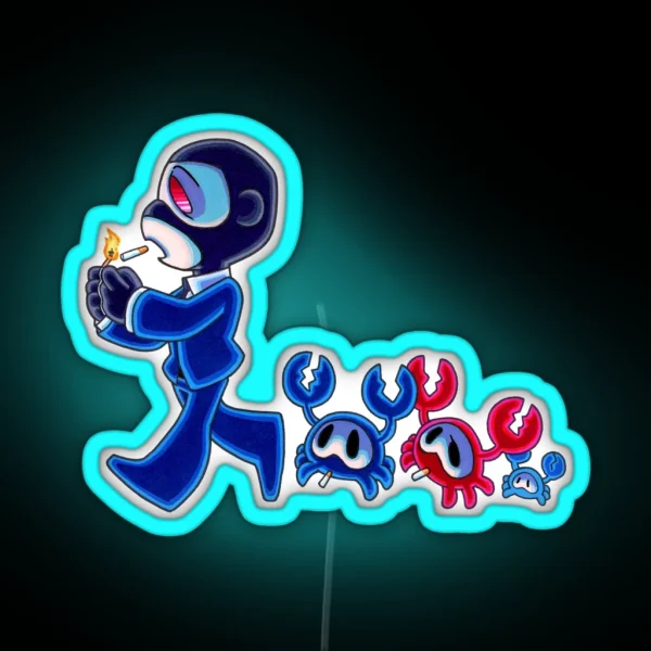 TF2 Family Walk RGB Neon Sign