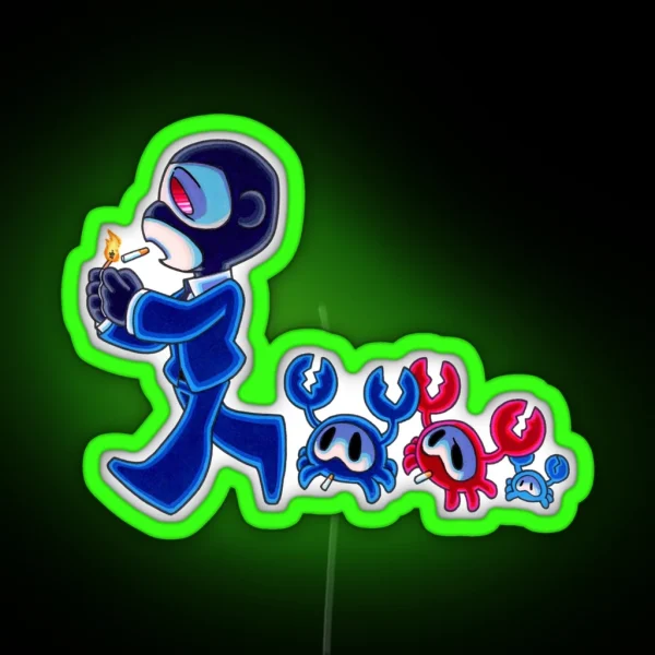 TF2 Family Walk RGB Neon Sign