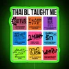 Neon sign of a Thai BL symbol in green, reflecting modern Southeast Asian LGBTQ+ culture.