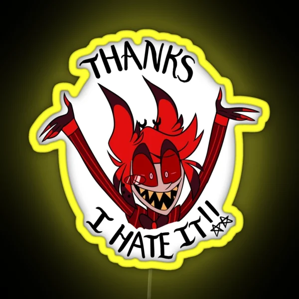 Thanks For Nothing Alastor Led RGB Neon Sign