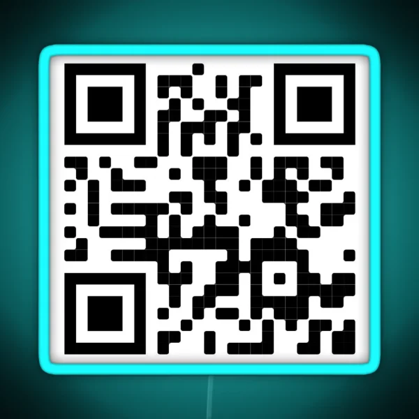 That S Rough Buddy Qr Code RGB Neon Sign