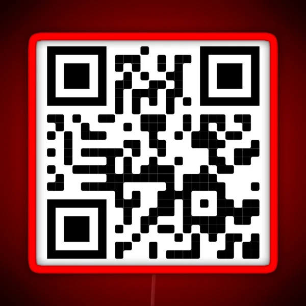 That S Rough Buddy Qr Code RGB Neon Sign