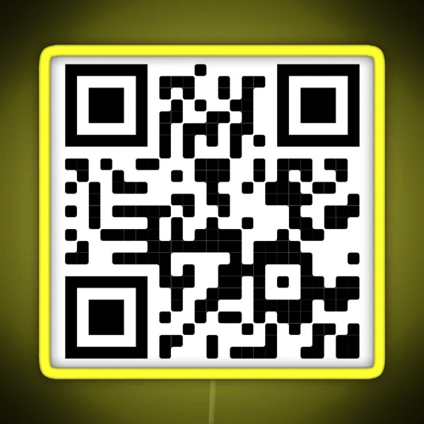 That S Rough Buddy Qr Code RGB Neon Sign