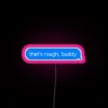RGB neon sign featuring Zuko from Avatar, with a pink background.