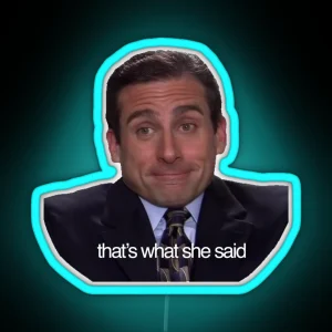 That S What She Said Michael Scott RGB Neon Sign