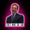 Neon sign with RGB color scheme and the phrase 'That's what she said'