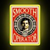 Neon sign with colorful, glowing letters reading 'Smooth Operator' in a 55th anniversary theme.