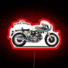 Neon sign reading 'The 750 SS' in retro style with red accents.