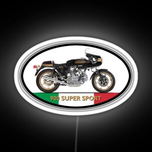 The 900 Super Sport Classic Motorcycle RGB Neon Sign