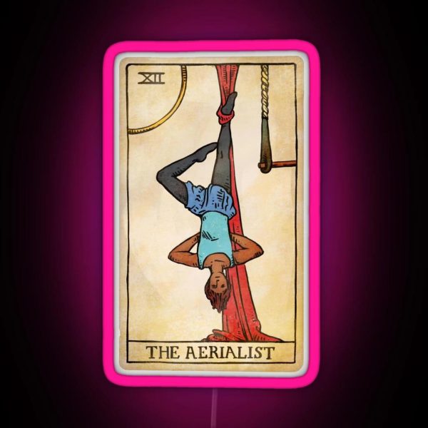 The Aerialist Tarot Card RGB Neon Sign