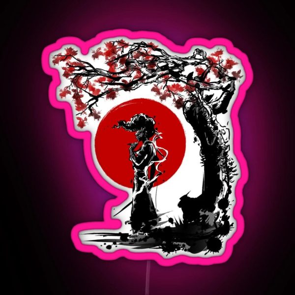 The Afro Under The Sun RGB Neon Sign