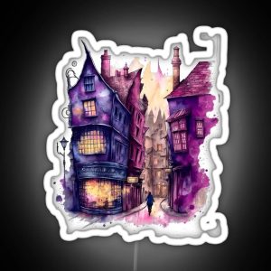 The Alley Watercolor Art Fantasy Harry RGB Neon Sign