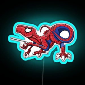 The Amazing Spideraptor RGB Neon Sign