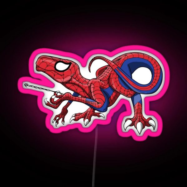The Amazing Spideraptor RGB Neon Sign