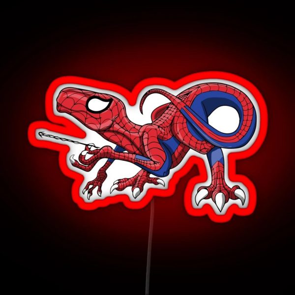 The Amazing Spideraptor RGB Neon Sign