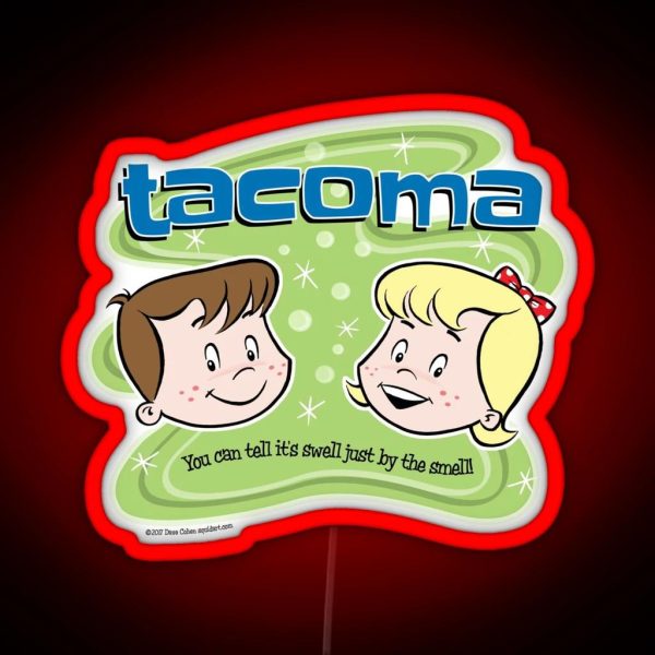 The Aroma Of Tacoma Pride Of Washington RGB Neon Sign