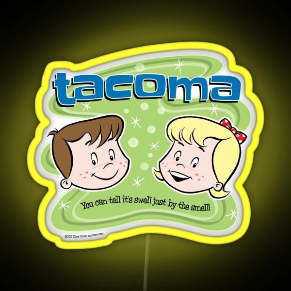 The Aroma Of Tacoma Pride Of Washington RGB Neon Sign