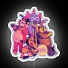 The colorful neon sign of The Banana Splits logo