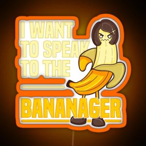 The Bananager RGB Neon Sign