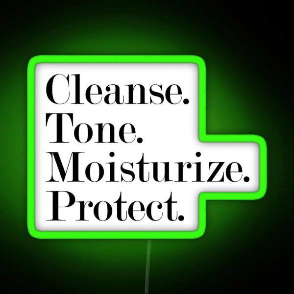 The Basic Skincare Routine RGB Neon Sign