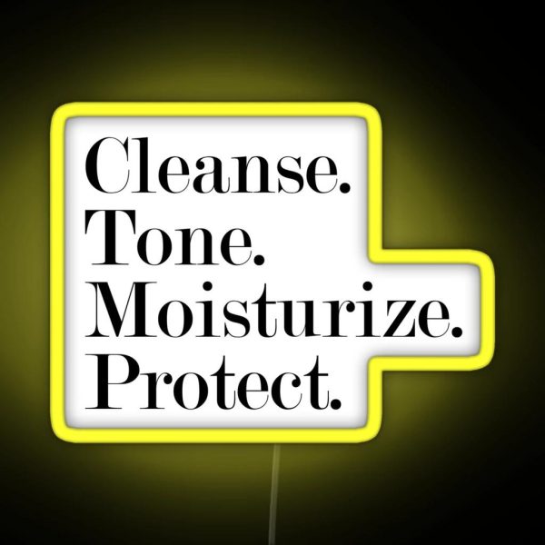 The Basic Skincare Routine RGB Neon Sign