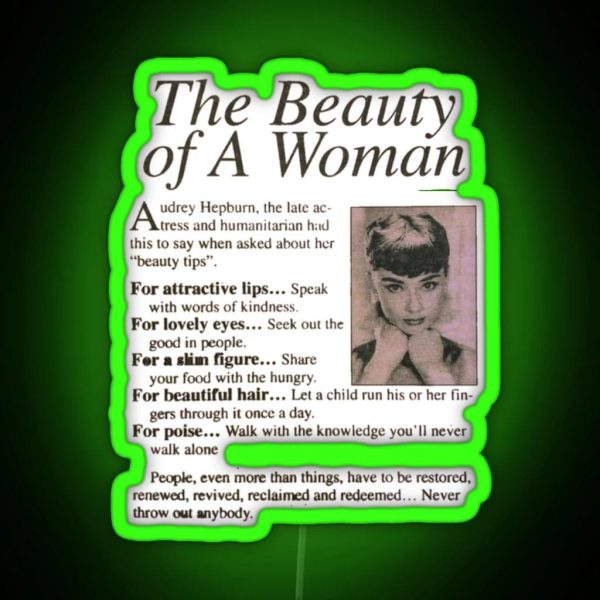The Beauty Of A Woman RGB Neon Sign