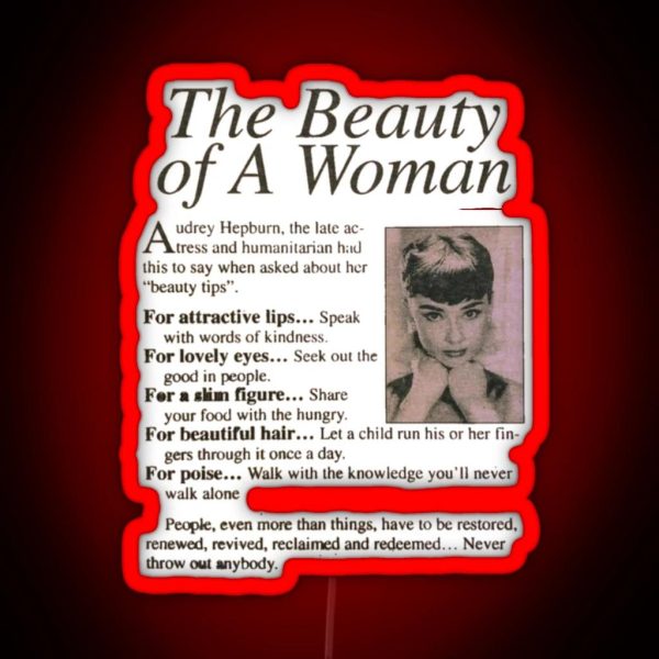 The Beauty Of A Woman RGB Neon Sign