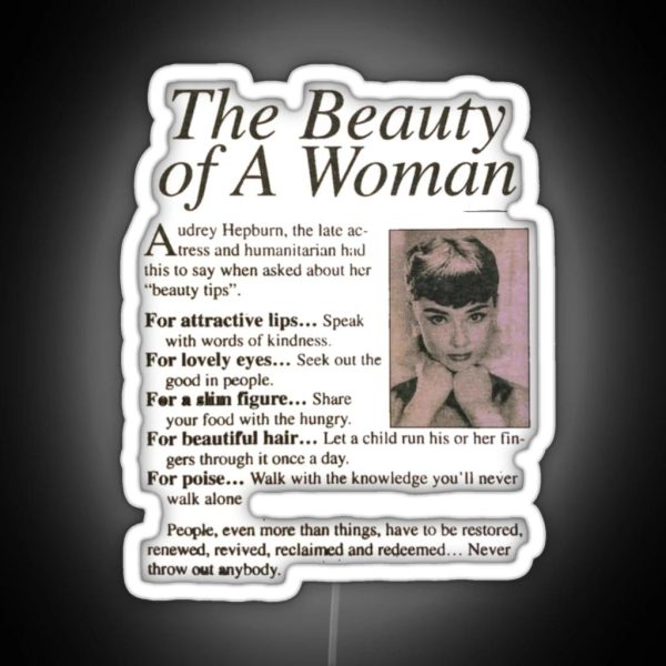The Beauty Of A Woman RGB Neon Sign