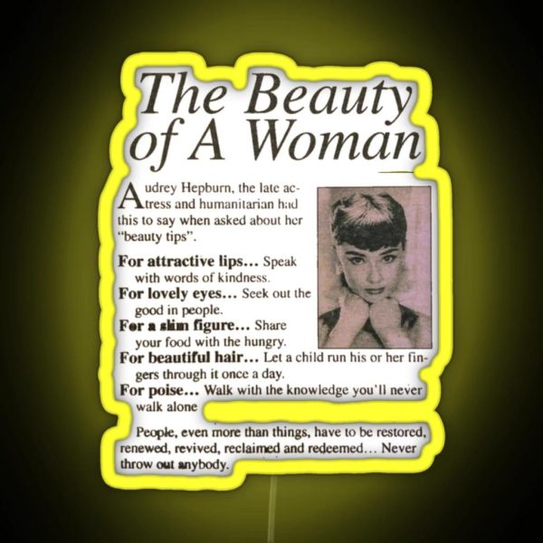 The Beauty Of A Woman RGB Neon Sign