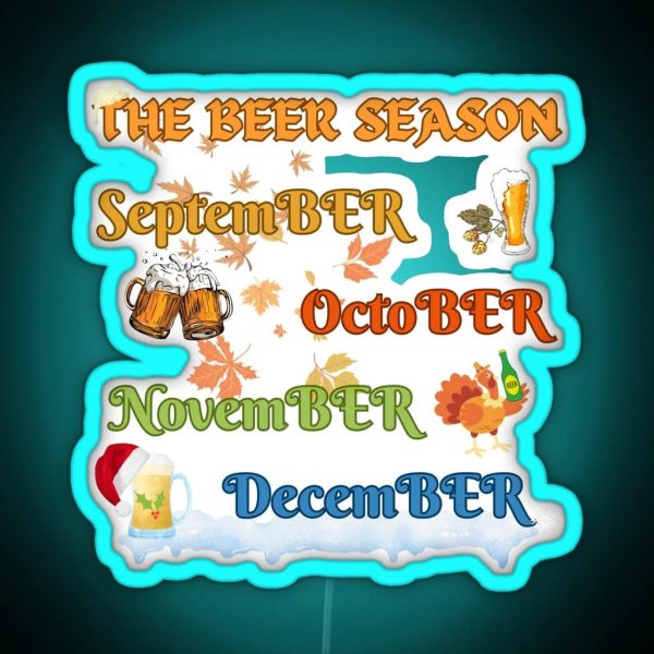 The Beer Season Beerfest Oktoberfest 2023 RGB Neon Sign