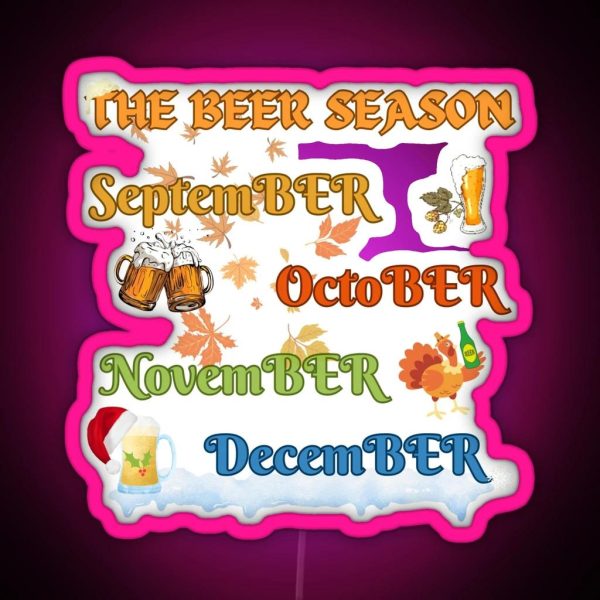 The Beer Season Beerfest Oktoberfest 2023 RGB Neon Sign