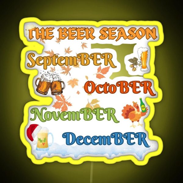 The Beer Season Beerfest Oktoberfest 2023 RGB Neon Sign